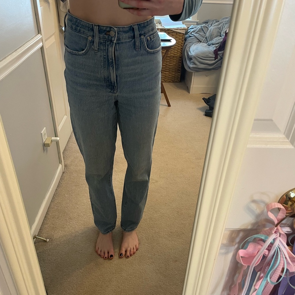 Madewell High Rise curvy perfect vintage straight jean in 27 tall